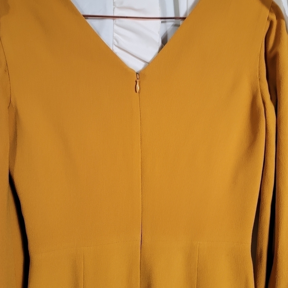 Dress the Population Norah Dress in Honey Small Long Sleeve Plunge Bodycon - Picture 12 of 12